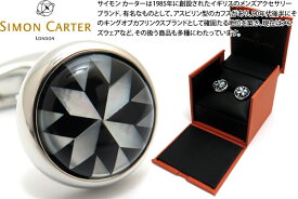 SIMON CARTER サイモンカーター KALEIDOSCOPE ONYX & MOP CUFFLINKS カレイドスコープカフス（オニキス&白蝶貝）【カフスボタン カフリンクス】