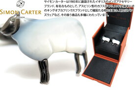 SIMON CARTER サイモンカーター DARWIN SHEEP WHITE MOP ANTIQUED FINISH CUFFLINKS ダーウィン 羊カフス（白蝶貝・アンティーク）【カフスボタン　カフリンクス】 父の日