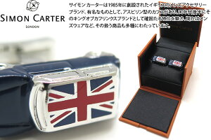 SIMON CARTER TCJ[^[ UNION JACK CAR CUFFLINKS@jIWbNJ[JtXyJtX{^@JtNXz ̓