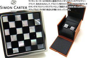 SIMON CARTER TCJ[^[ SMALL SQUARE CHEQUER ONYX & MOP CUFFLINKS X[XNGA`FbJ[JtX(IjLXL)yJtX{^@JtNXz