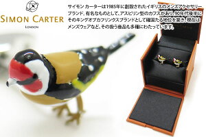 SIMON CARTER TCJ[^[ ENGLISH COUNTRY GARDEN GOLDFINCH CUFFLINKS@p뉀 SVLqJtXyJtX{^@JtNXz