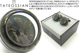 TATEOSSIAN タテオシアン PANORAMA METEORITE GUNMETAL & METEORITE CUFFLINKS　パノラマメテオライトカフス（ガンメタル&メテオライト）【送料無料】