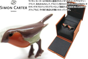 SIMON CARTER �T�C�����J�[�^�[ ENGLISH COUNTRY GARDEN ENAMELLED ROBIN CUFFLINKS�@ �C���O���b�V���J���g���[�K�[�f���J�t�X�i�R�}�h���j�y�J�t�X�{�^���@�J�t�����N�X�z ���̓�