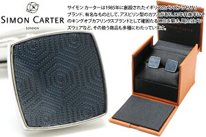SIMON CARTER TCJ[^[ ADAGIO NAVY CUFFLINKS@A_[WJtXilCr[jyJtX{^@JtNXz ̓