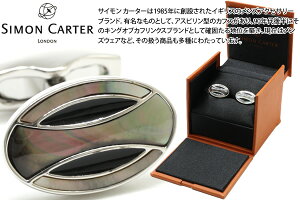 SIMON CARTER TCJ[^[ DECO CURVE GREY MOP CUFFLINKS@fRJ[JtXiLjyJtX{^@JtNXz ̓