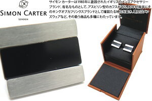 SIMON CARTER TCJ[^[ BRUSHED HALF BARREL ONYX CUFFLINKS ubVn[toJtXiIjLXjyJtX{^@JtNXz ̓