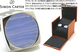 SIMON CARTER �T�C�����J�[�^�[ LARGO BLUE LACE AGATE CUFFLINKS�@�����S�J�t�X�i�u���[���[�X�A�Q�[�g�j�y�J�t�X�{�^���@�J�t�����N�X�z ���̓�