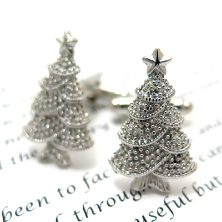 楽天市場 Simple 2500 Silver Christmas Tree Cufflinks シルバークリスマスツリーカフス カフスボタン カフリンクス クラフトパークス