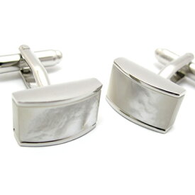 Simple 2500 M.O.P. ARCH CUFFLINKS　白蝶貝アーチカフス【カフスボタン　カフリンクス】