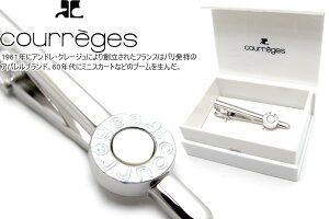 courreges �N���[�W�� ROUND LOGO M.O.P. TIE BAR ���E���h���S�^�C�o�[(M.O.P.)�y���[���֕s�z�^�C�o�[�@�^�C�s���@�^�C�N���b�v ���̓�