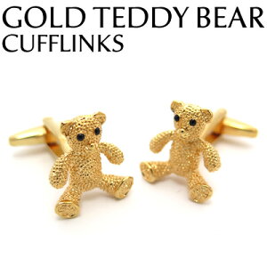 VALUE3500 GOLD TEDDY BEAR CUFFLINKS S[hefBxAJtXyJtX{^@JtNXz ̓