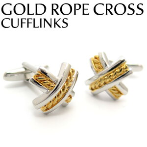 VALUE3500 GOLD ROPE CROSS CUFFKINKS S[h[vNXJtXyJtX{^@JtNXz ̓