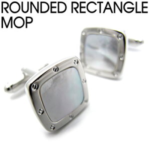 VALUE3500 ROUNDED RECTANGLE�@M.O.P. SHELL CUFFLINKS ���E���f�b�h ���N�^���O�� M.O.P. �V�F���J�t�X �y�J�t�X�{�^���@�J�t�����N�X�z�y�����L�z ���̓�