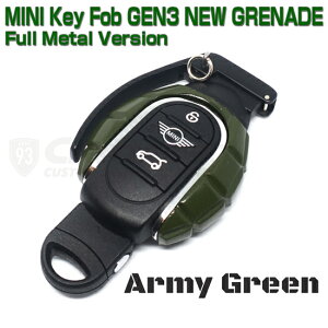 yFUN FOBzMINI GRENADE DESIGN ARMY GREEN KEY FOB(L[tHu) / RL[Jo[ F54,F55,F56,F57,F60KlR|XΉ