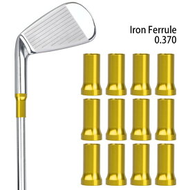 ゴルフアクセサリー　フェルール　ゴルフソケット　IRON用　アイアン用　ウェッジ用　12個入　.355/.370tipシャフト対応　5色あり　アルミニウム