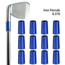 ゴルフアクセサリー　フェルール　ゴルフソケット　IRON用　アイアン用　ウェッジ用　12個入　.370tip用　9.4*25*13.8mm　4色あり　アルミニウム