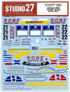 1/24 SLS AMG "ROWE" #21/22 Nur24 2012 (F1/24Ήj