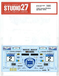 1/24 Lancia Stratos #2 RAC 1979 (H1/24 Lancia StratosΉj