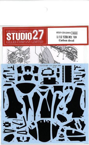 スタジオ２７ カーボンデカール STUDIO27 1 12 定番人気！ YZR-M1 新品登場 '09 decal T社1 2009対応 Carbon