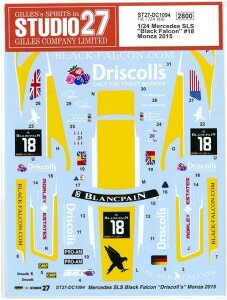 1/24 Merdedes SLS "Black Falcon"18 Monza 2015 (F1/24 SLS GT3Ήj