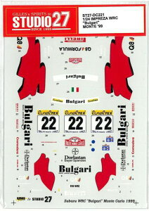 1/24@SUBARU@IMPREZA@ WRX "Bulgari" MONTE '99