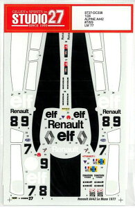 1/24 ALPINE A442 #7/8/9 LM'77