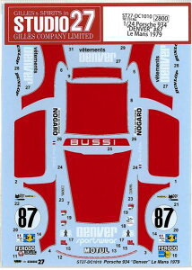 1/24 Porsche934 "DENVER"87 Le Mans