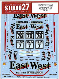 1/24 Mercedes-Benz190E "AMG-WEST&EAST"7/#78 DTM1991