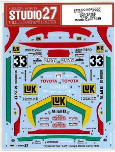1/24 ST165 "LUK" #33 Monte-carlo1989 (A1/24Ήj