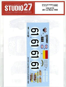 1/24 A110 #61 Le Mans 1968 (T1/24Ήj