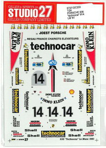 1/24 PORSCHE 936 "TECHNOCAR"14 LM'81