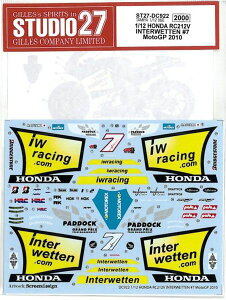 1/12 HONDA RC212V INTERWETTEN #7 MotoGP 2010 iT1/12΁j