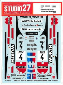 1/24 BMW "WURTH" 24h spa-francorchamps '84