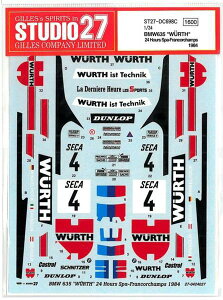 1/24 BMW "WURTH" 24h spa-francorchamps '84