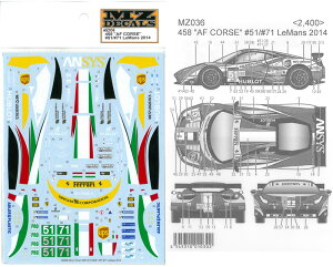 458 "AF CORSE"51/#71 LeMans 2014iKЃ~jbcΉj