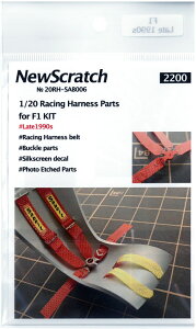 1/20 1990�N��㔼 F1���[�V���O�n�[�l�X�p�[�c�y�j���[�X�N���b�` 20RH-SAB006 Racing Harness Parts�z
