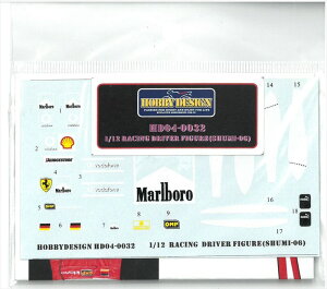 1/12 RACING DRIVER Figure Decal (SHUMI-2006)�y�z�r�[�f�U�C�� HD04-0032�z