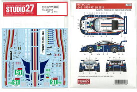 1/24 ポルシェ 911 RSR ロスマンズオマージュ FIA ルマン 2018 ポルシェ GT Team #91 NU社1/24対応 スタジオ27 水転写式デカール ST27-DC1254