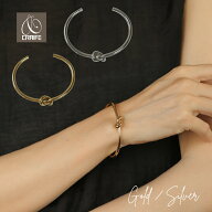 【P10倍+最大30%OFFクーポン 配布中】 バングル サージカルステンレス 316L 金属アレルギー対応 18K コー…