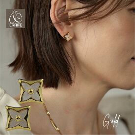 【P10倍+最大30%OFFクーポン配布中】 痛くない イヤリング 金属アレルギー対応 18K ニッケルフリー レディース 大人 かわいい シェル風 エレガント ジュエリー ピアスに見える ゴールド 両耳用 送料無料 プチプライス高見え CRAIFE