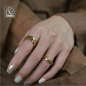 【3/4 20:00〜｜2H利用 半額クーポン 事前配布中】 キルティング リング 指輪 サージカルステンレス 金属アレルギー対応 18Kコーティング レディース 11/14/16号相当 大人 上品 エレガント シンプル レディース ゴールド シルバー 送料無料 プチプライス高見え CRAIFE