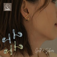 【最大30%OFFクーポン】 イヤーカフ イヤカフ イヤーカフス 両耳セット 金属アレルギー対応 18K ニッケル…