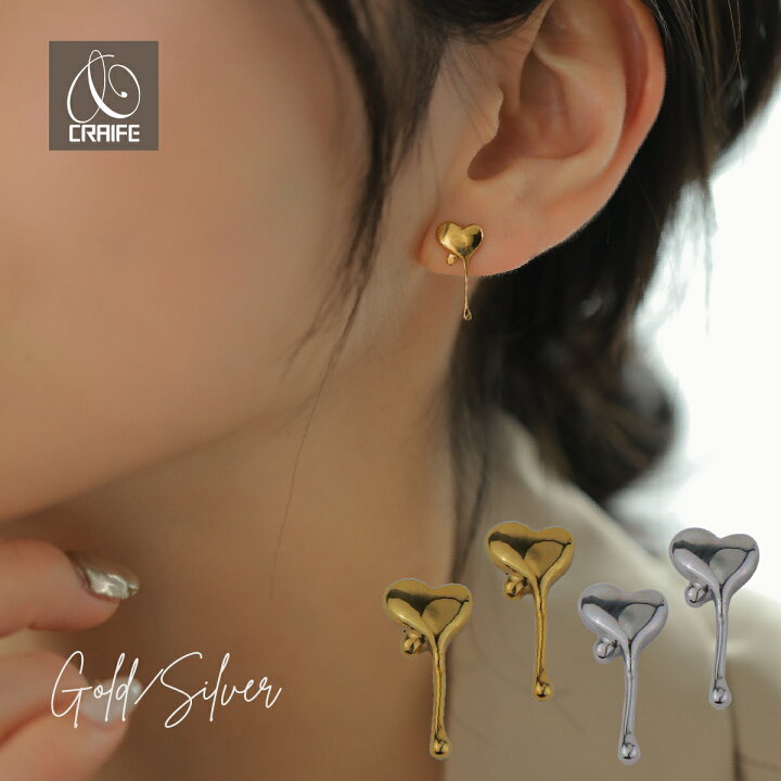 楽天市場】【最大35%OFFクーポン配布中】 ピアス ハートドロップピアス 