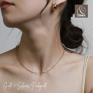 【最大30%OFFクーポン】 ネックレス チェーン 華奢 サージカルステンレス 316L 金属アレルギー対応 18K …