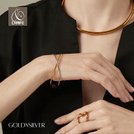 【全品P10倍｜最大30%OFFクーポン】 バングル サージカルステンレス 316L 金属アレルギー対応 18K コーテ…