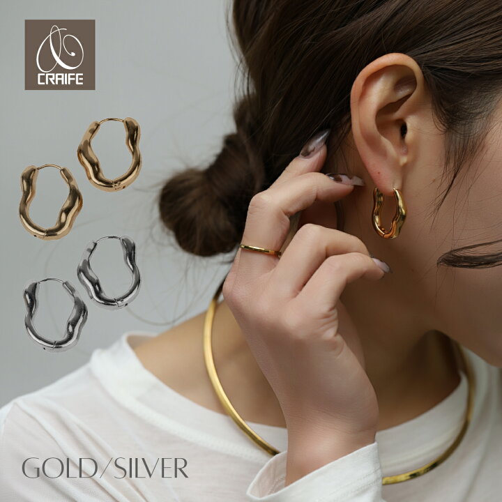 楽天市場】【最大35%OFFクーポン配布中】 【NEW】ピアス フープピアス 