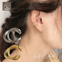 【全品P5倍｜最大30%OFFクーポン】 イヤーカフ クロス 交差 ジルコニア 金属アレルギー対応 18K コーティング ニッケ…