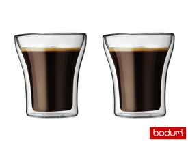 ※＜正規輸入品＞bodum/ボダム　アッサム　ダブルウォールグラス　220cc　2個セット　4555-10　1-2296-0102_ES