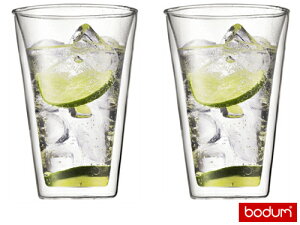 ���y���K�A���i�z bodum/�{�_�� �L�����e�B�[�� 400cc 2�Z�b�g �_�u���E�H�[���O���X 10110-10 9-2276-0303_ES