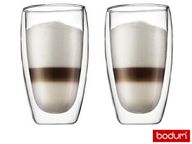 ※≪正規輸入品≫bodum/ボダム パヴィーナ 460cc 2個セット ダブルウォールグラス 4560-10 9-2276-0204_ES　60サイズ